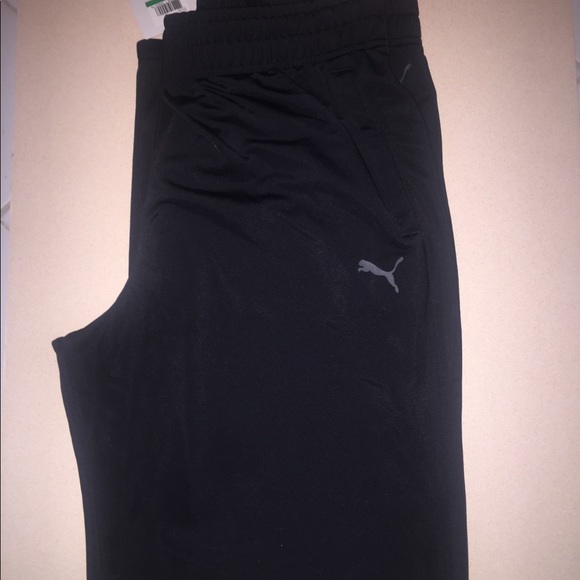 puma track pants black